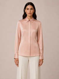 PALE ROSE TIGHT FIT SHIRT