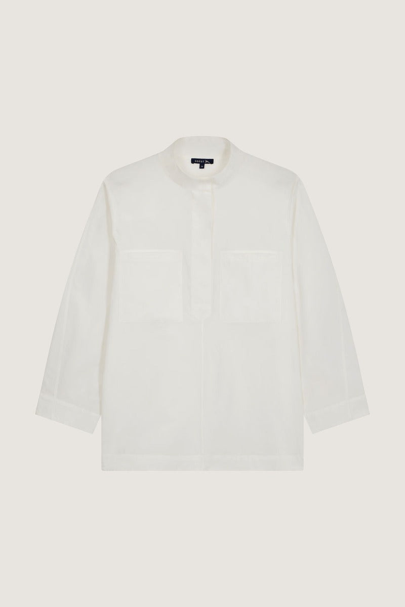 BLANC _ Chemise Valonne en coton - Blanc