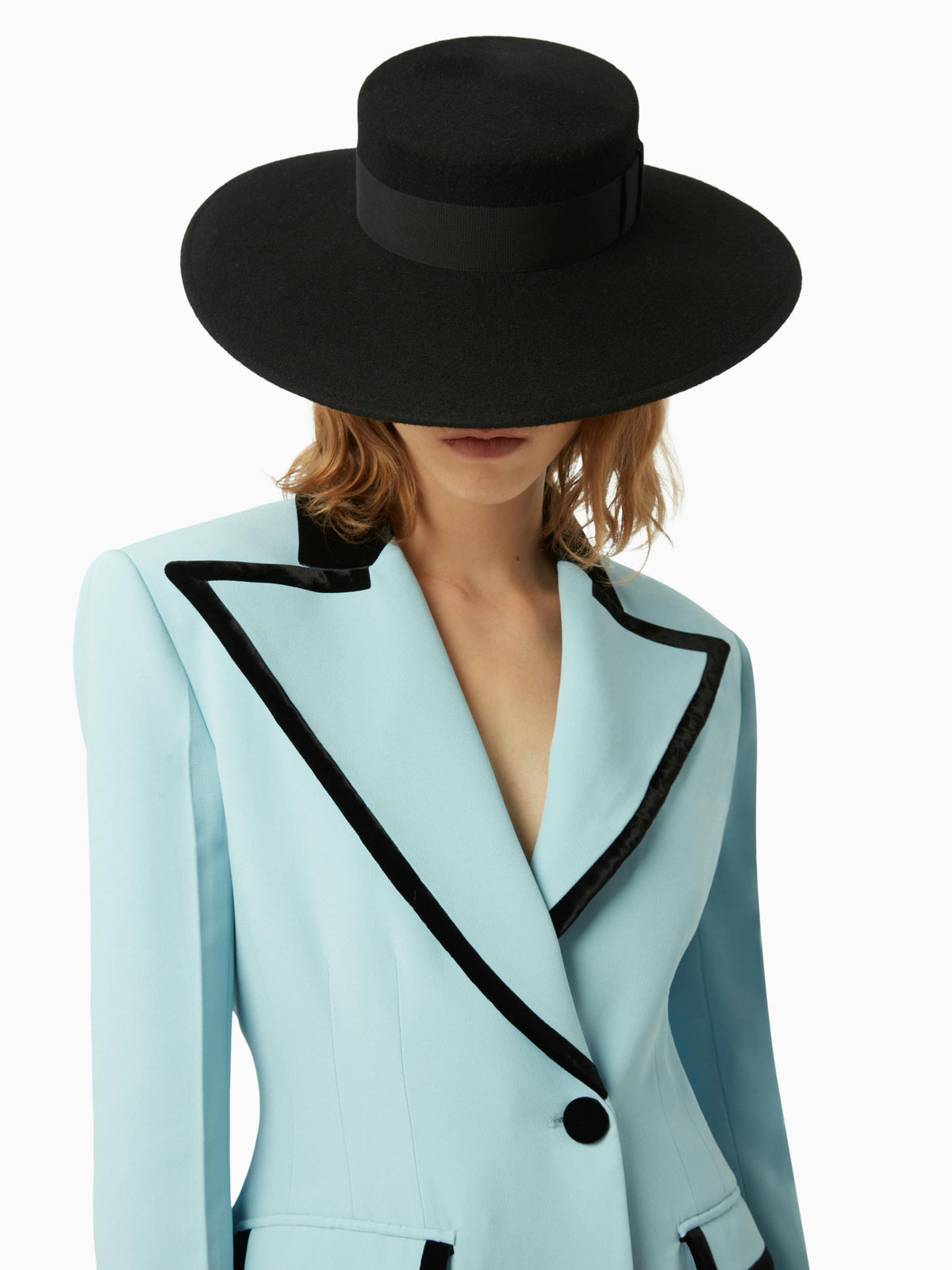 CHAPEAU CANOTIER EN FEUTRE DE LAINE
