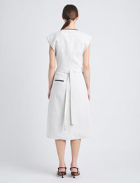 Robe Monir en coton de lin - Ecru
