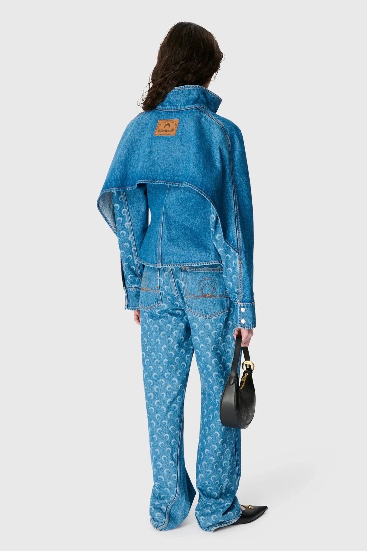 Moon Laser Blue Wash Denim Ls Shirt - Bleu