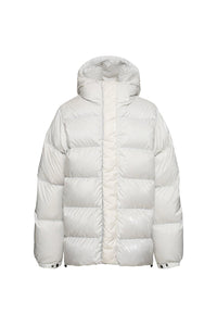 Silver Men's Hooded Down Jacket