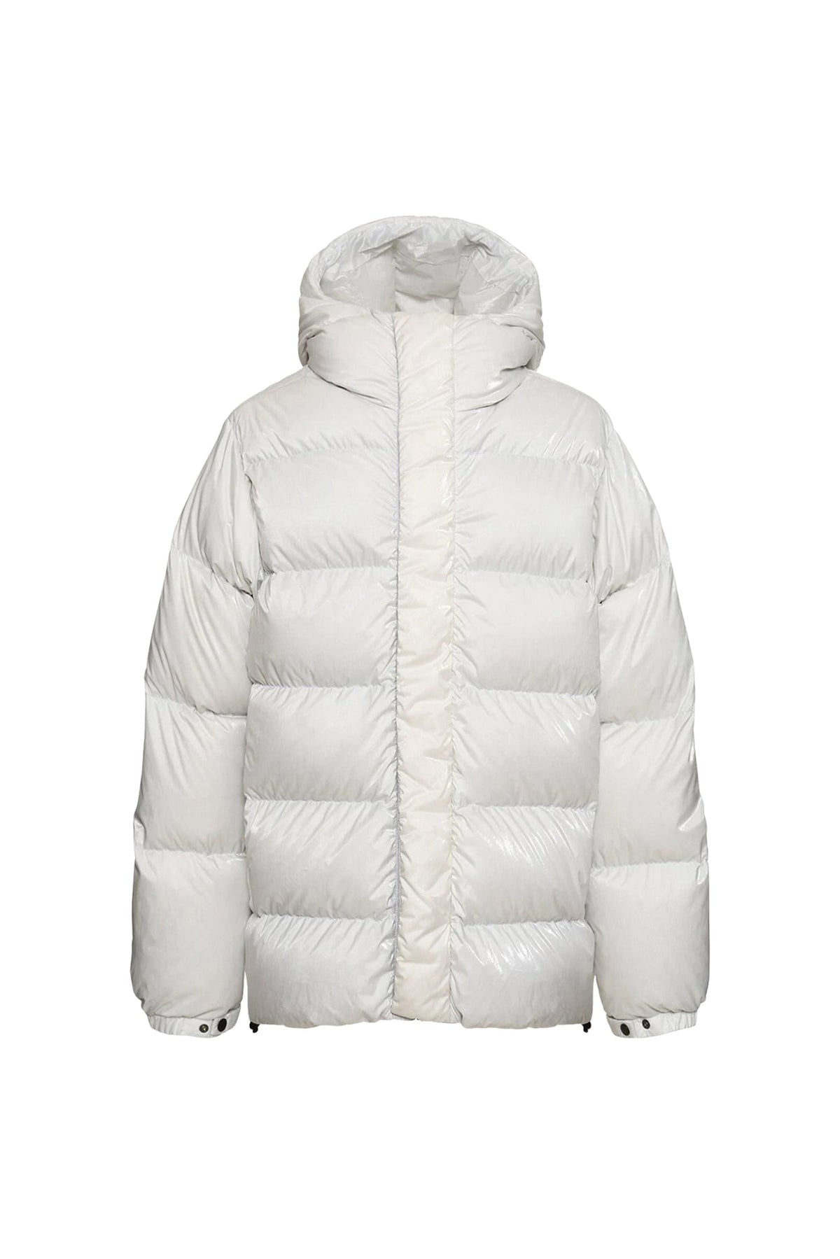 Silver Men's Hooded Down Jacket