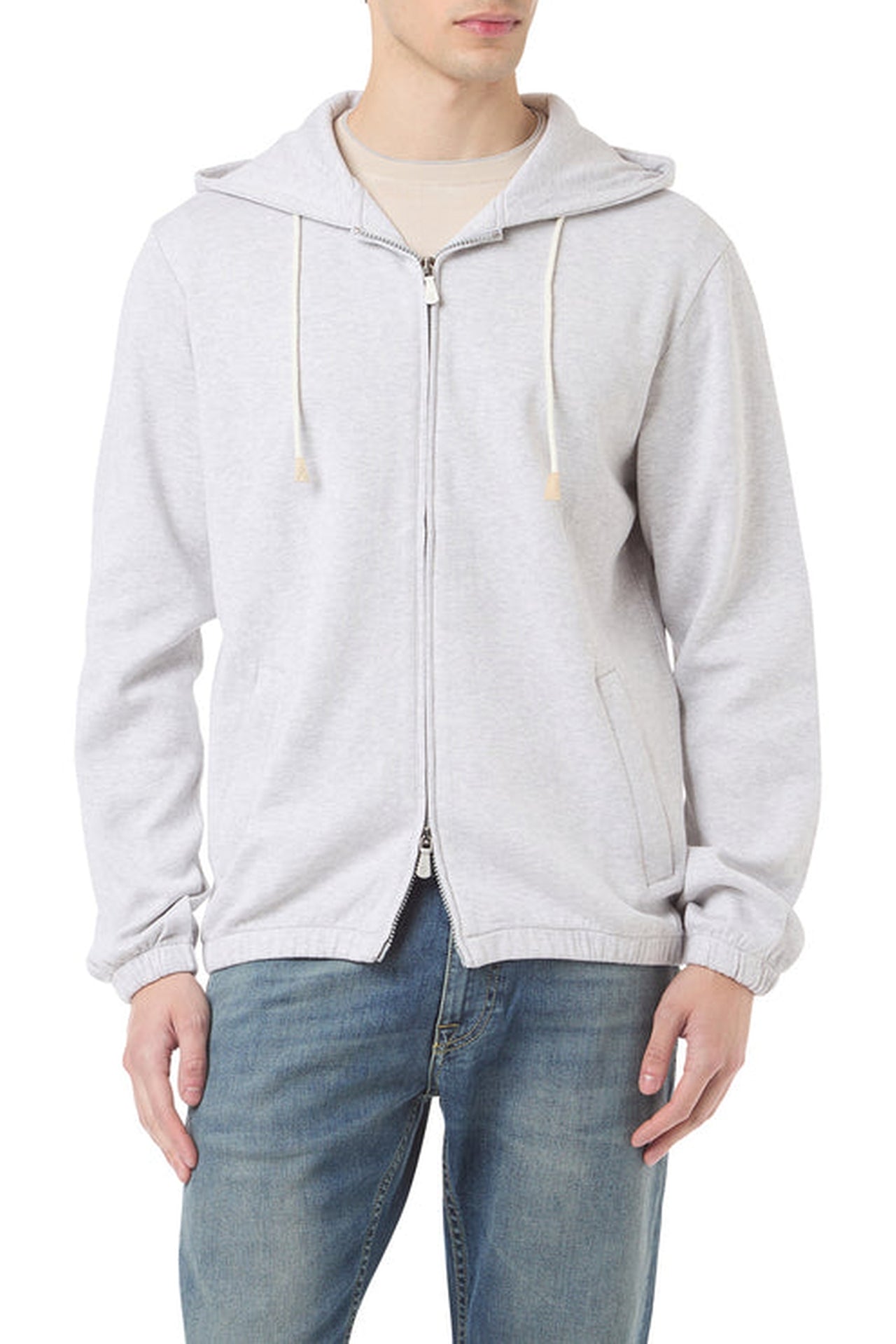 FELPA FULL ZIP CAPPUCCIO