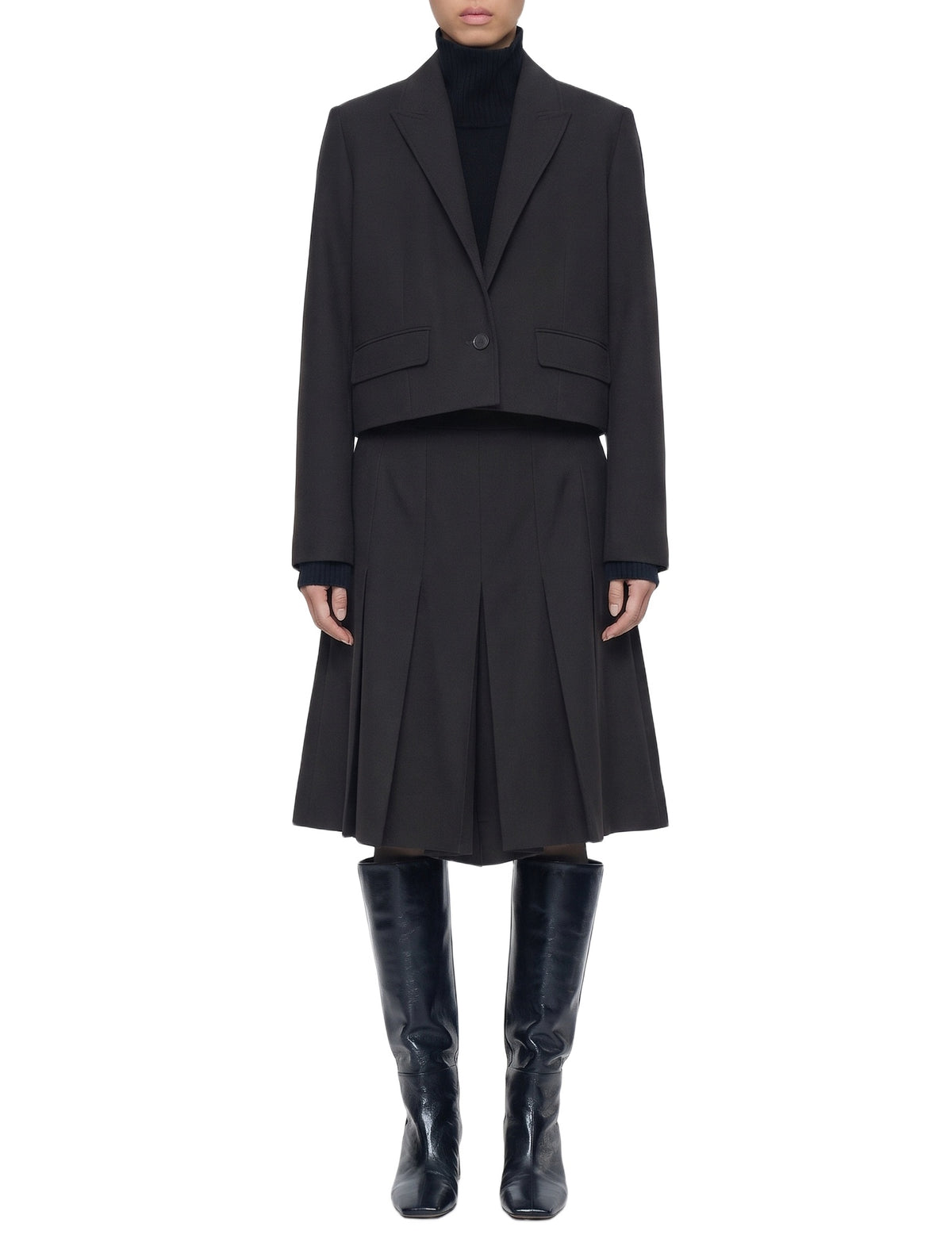 Veste Elia en laine - Dark smoke