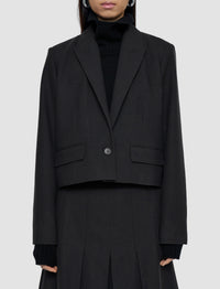 Veste Elia en laine - Dark smoke