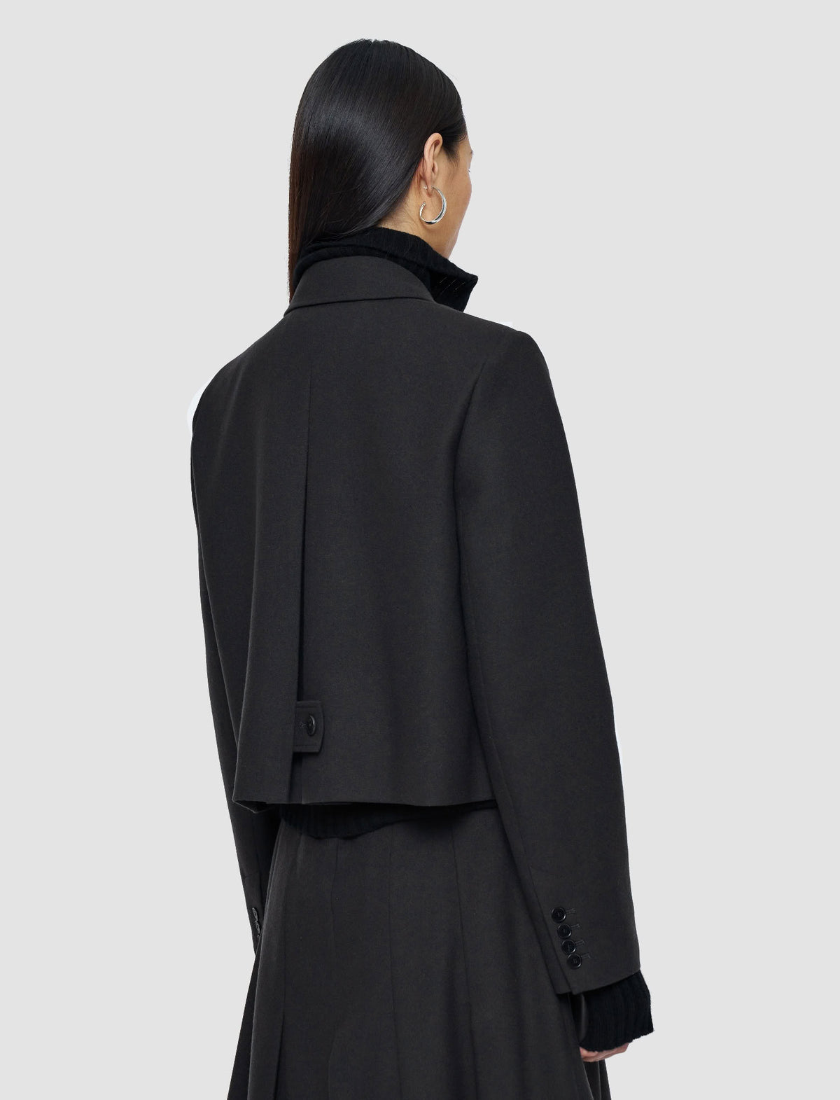 Veste Elia en laine - Dark smoke