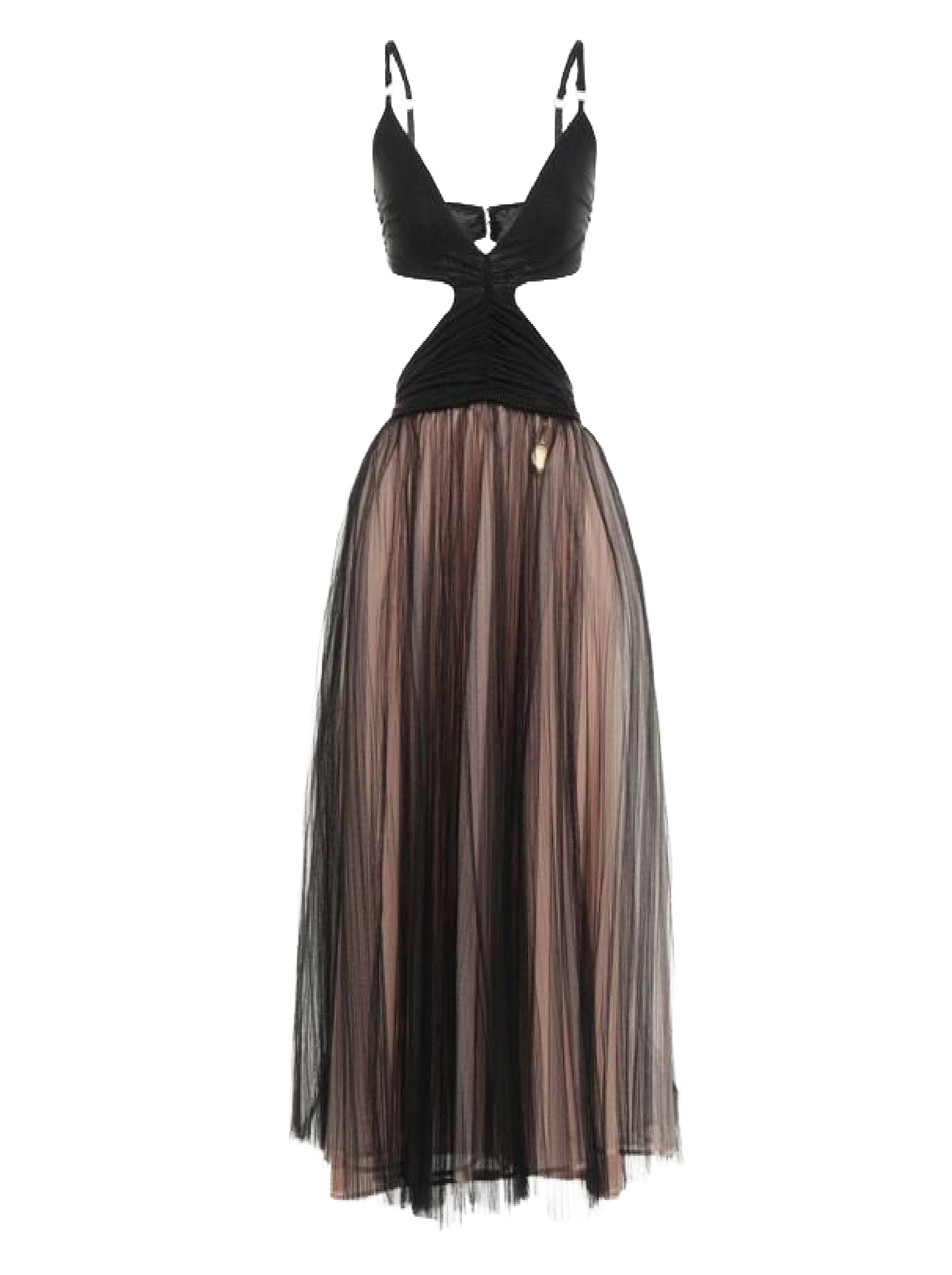 Robe midi découpée en tulle - Candy Violet