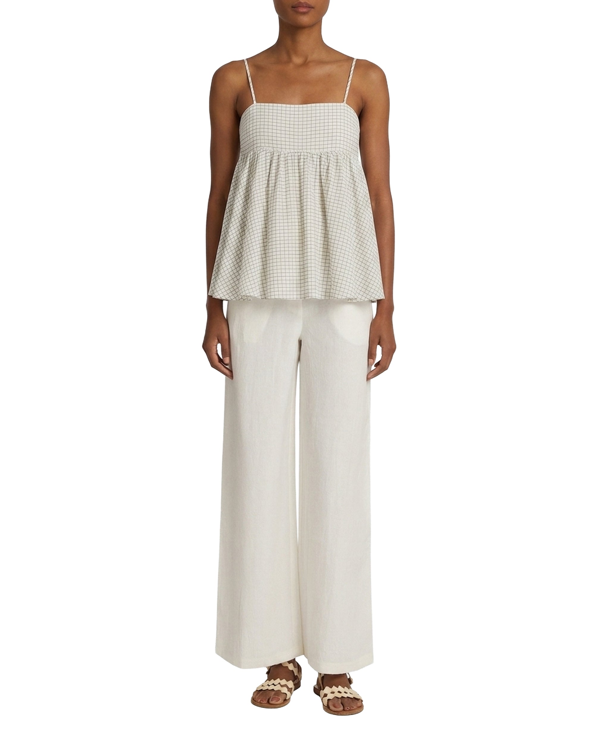 Giorgia blouse with straps - Black & White