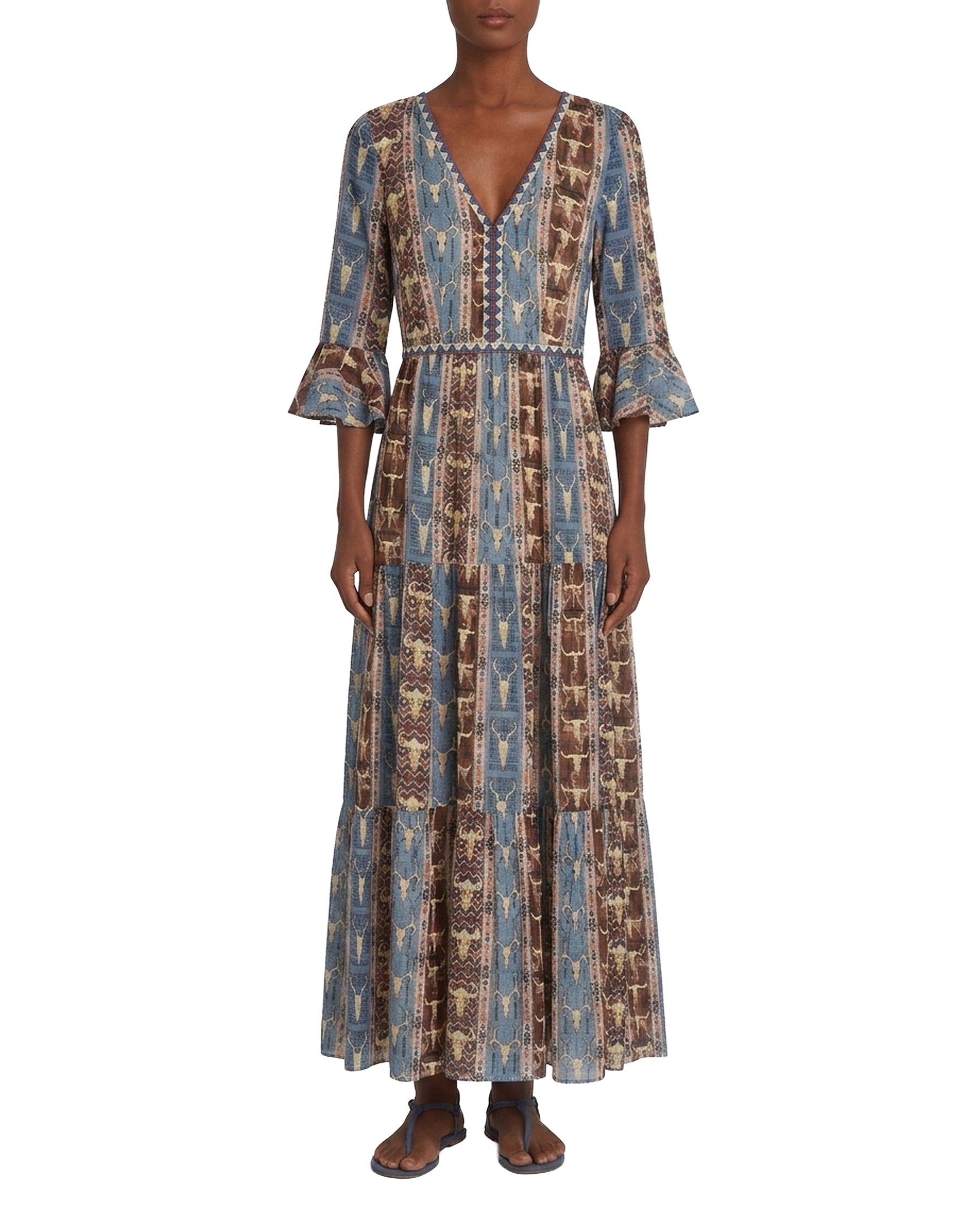 Bella midi dress - Brown