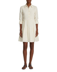 Robe midi à boutons - Milk