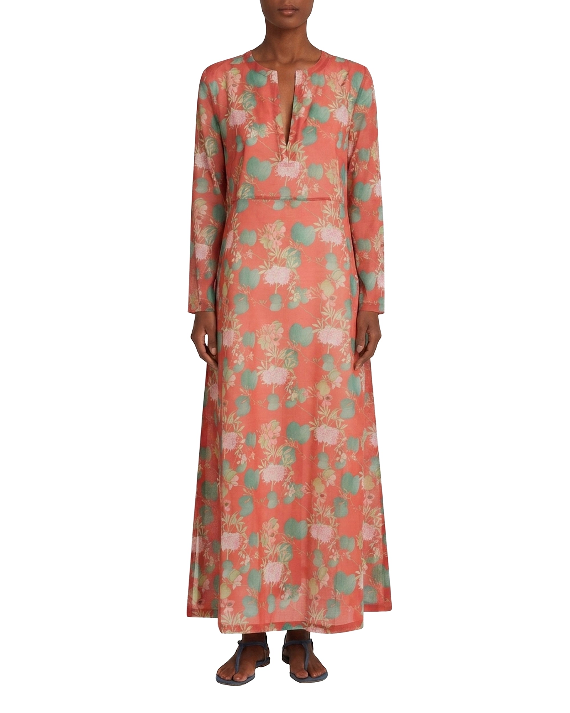 Caftan long Giada - Burgundy