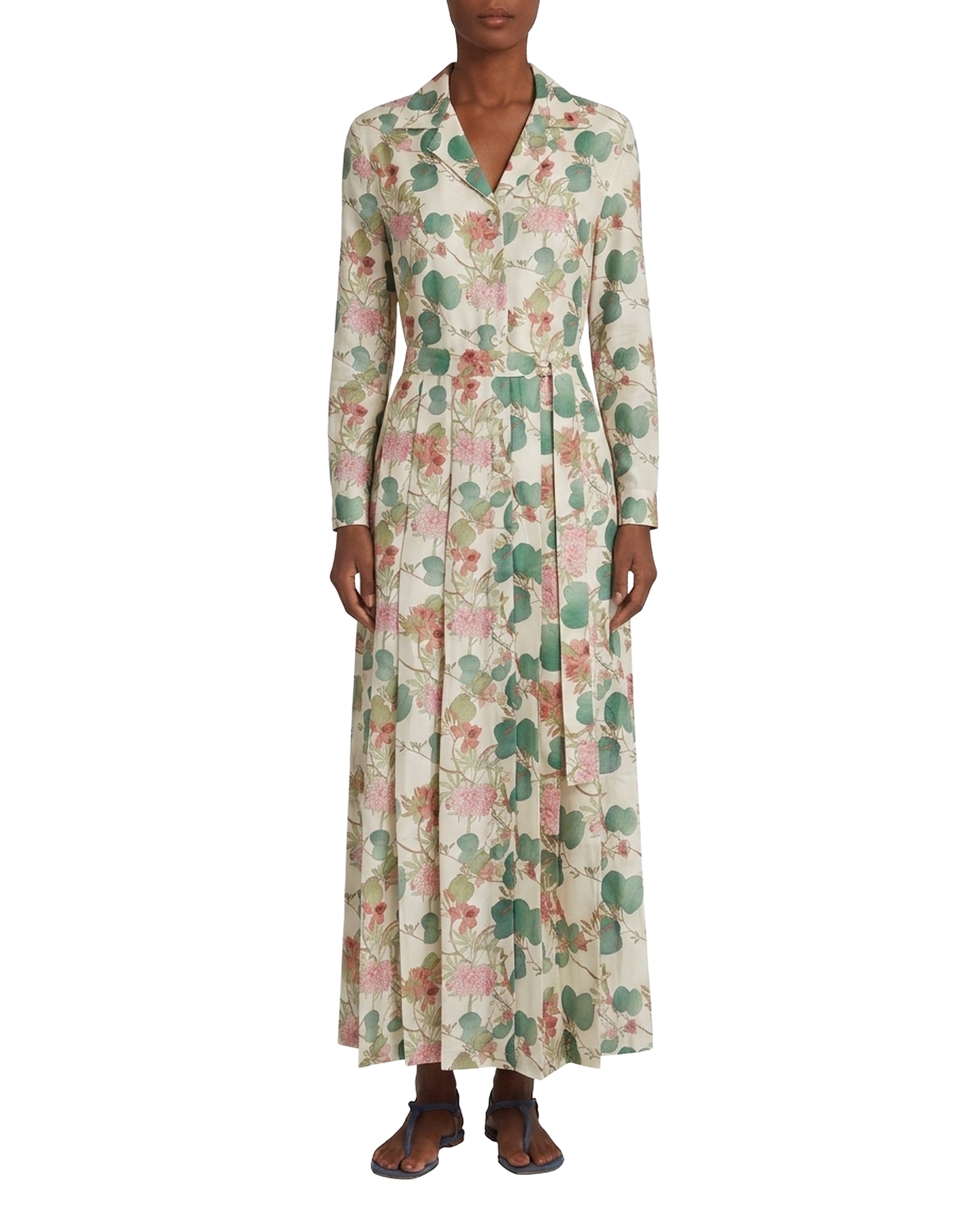 Claudia silk maxi dress - Ivory