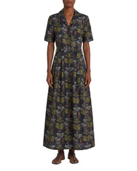 Robe longue Claudia en lin - Blue