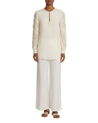 Vera silk blouse - Ivory