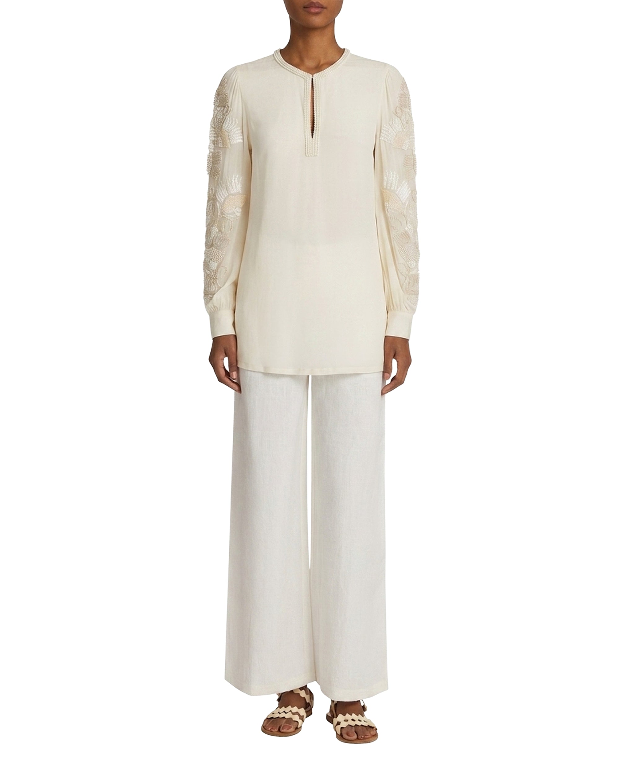 Vera silk blouse - Ivory