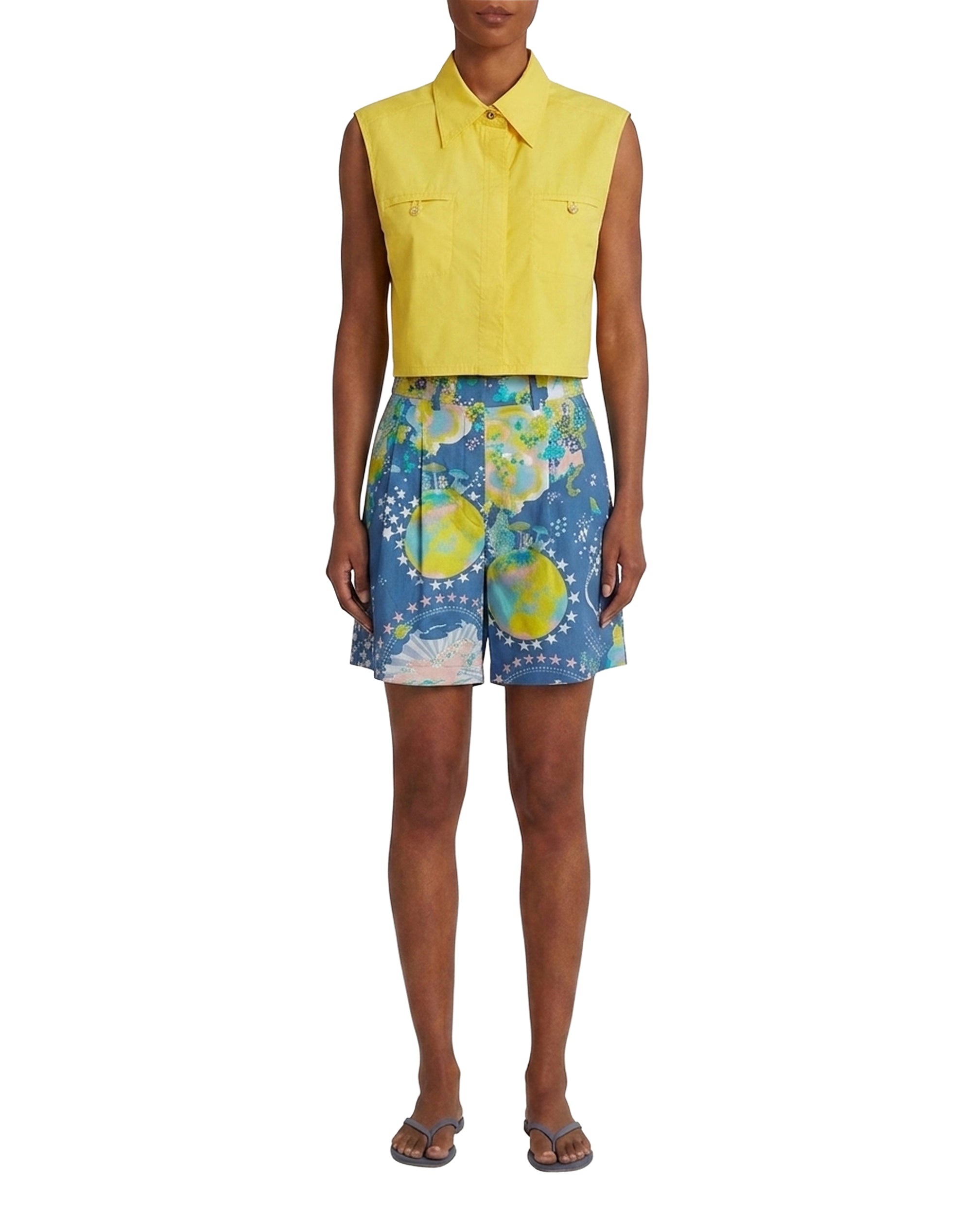Top court Caterina sans manches - Lemon