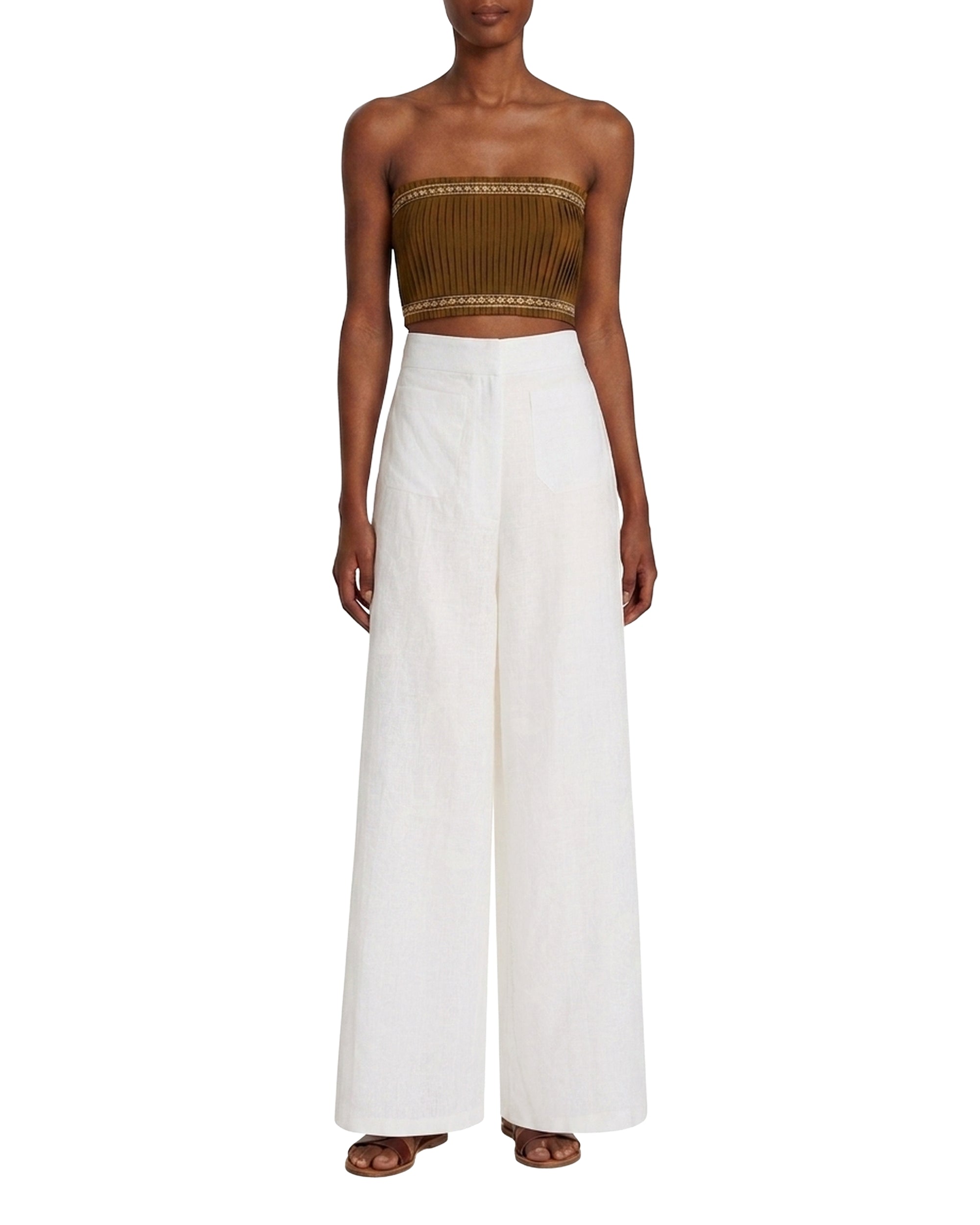 Pantalon en lin - White