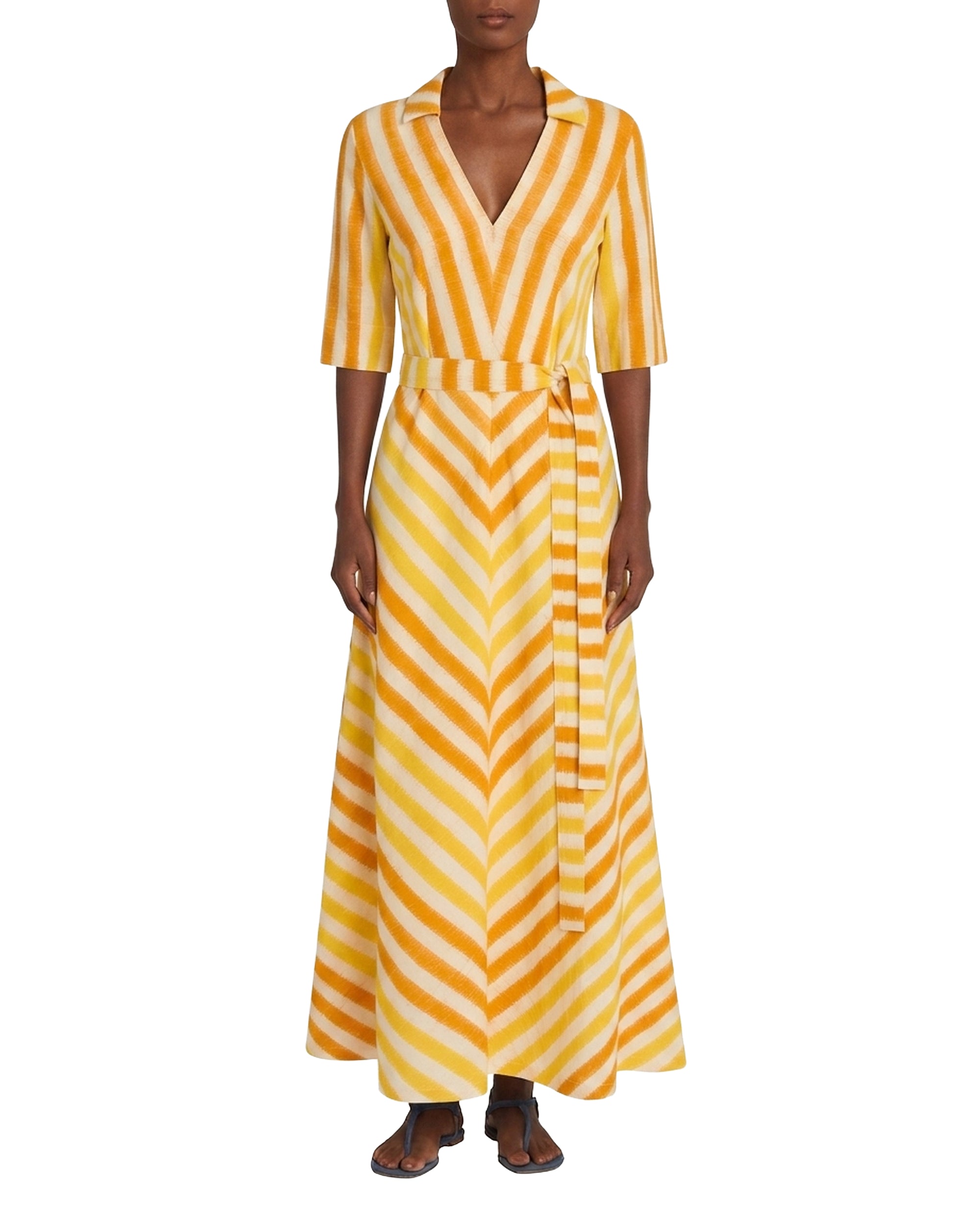 Penelope silk maxi dress - Mango