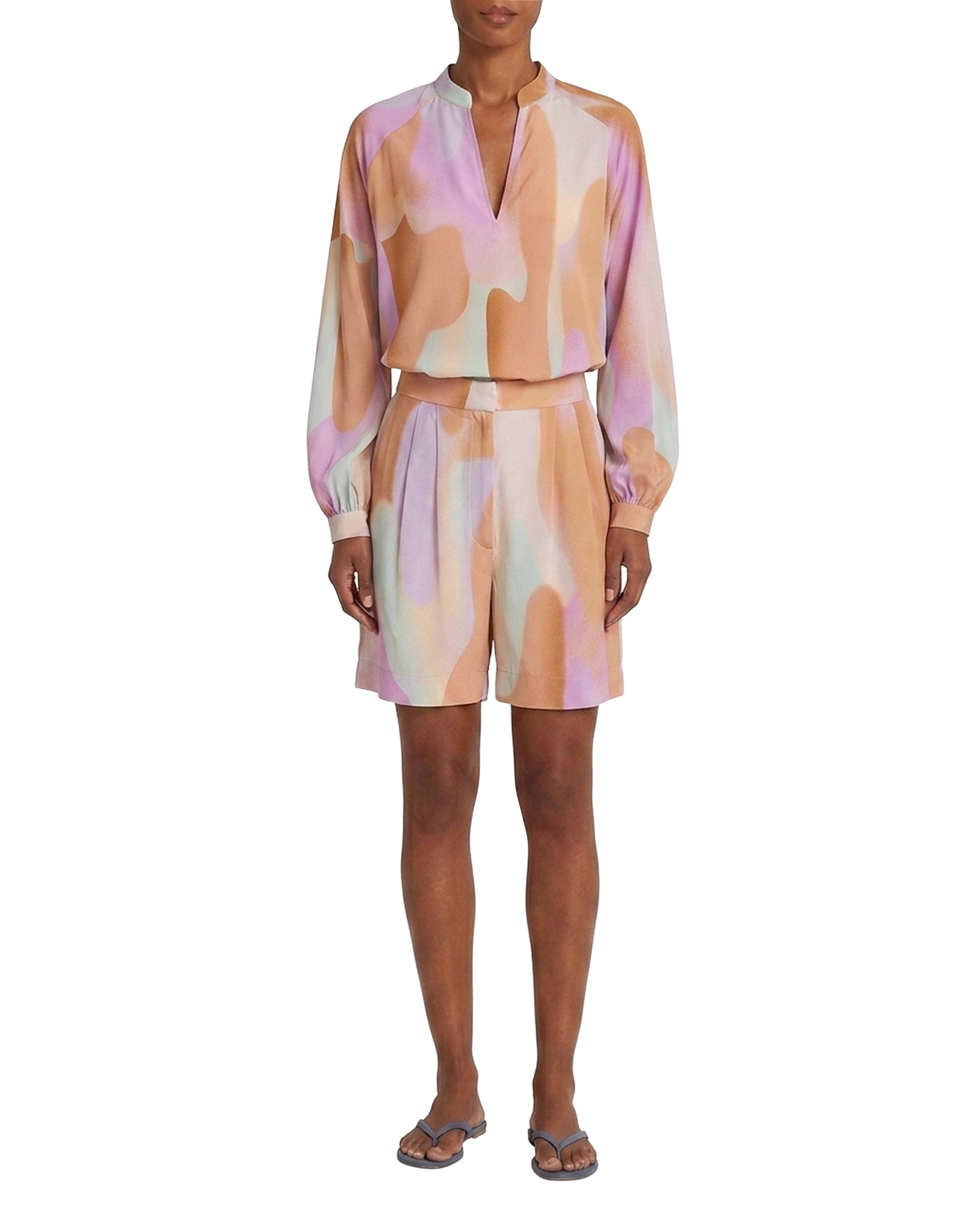 Ilizia silk blouse - Lilac