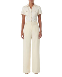 Janine silk trousers - Milk