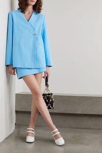 Blazer boxy croisé - Ethereal Blue