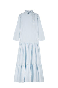 Robe Emil rayures coupe longue - Blue