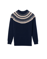 Cashmere snow jumper - Navy