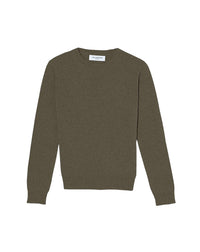 Sweat en cachemire et laine - Kaki