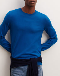 RECO100Pull col rond classique - Bleu