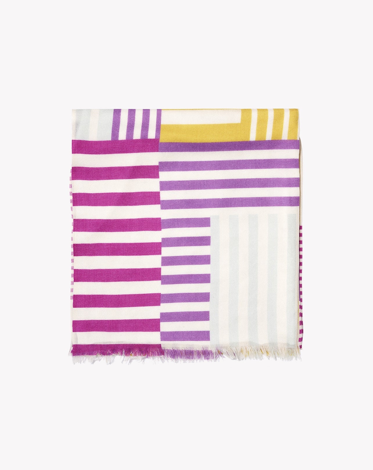 RECO105Étole Imprimé Pastel Rayé - Multicoloris