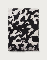 RECO105Étole Imprimé Camouflage - Noir