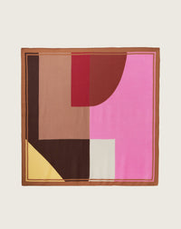 RECO120Carré Imprimé Patchwork Minimaliste - Multicoloris