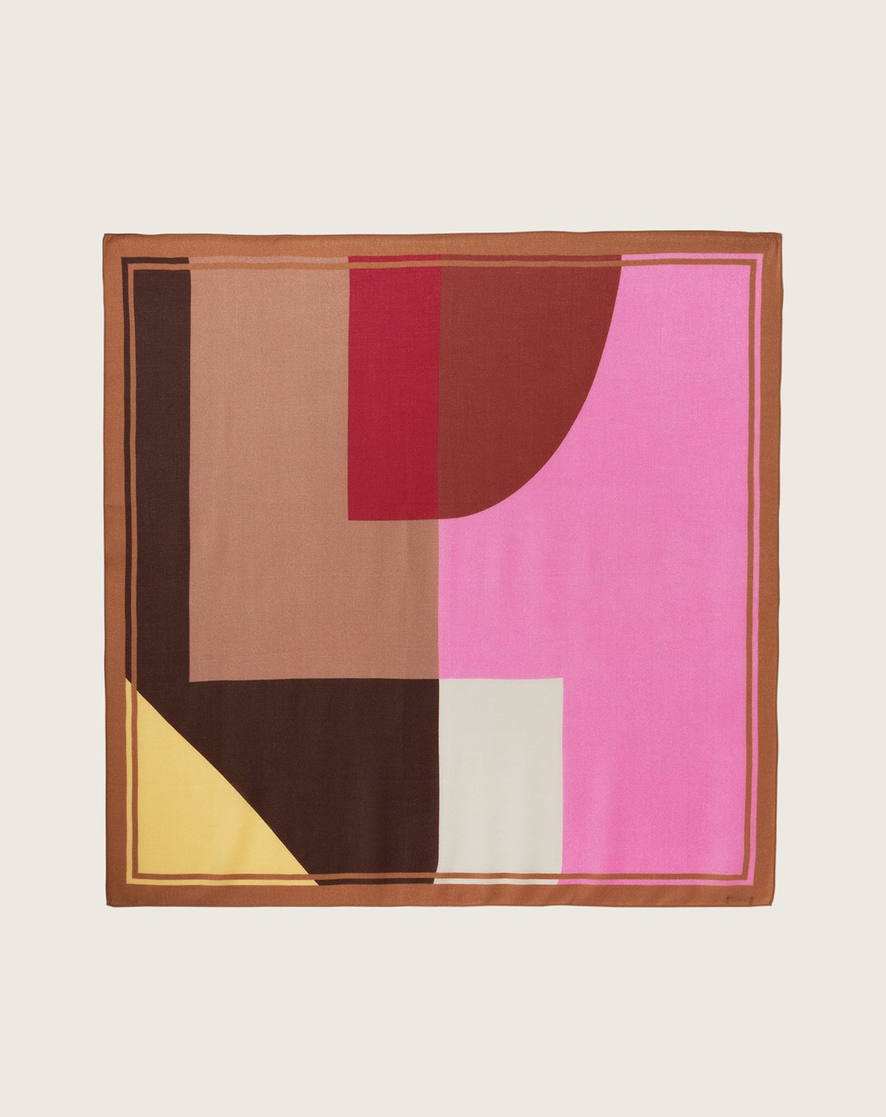 RECO120Carré Imprimé Patchwork Minimaliste - Multicoloris