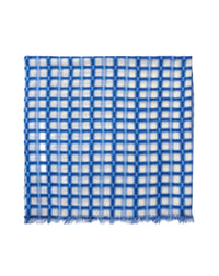 Étole à imprimé en cachemire -  Naturel & Bleu Kinetic
