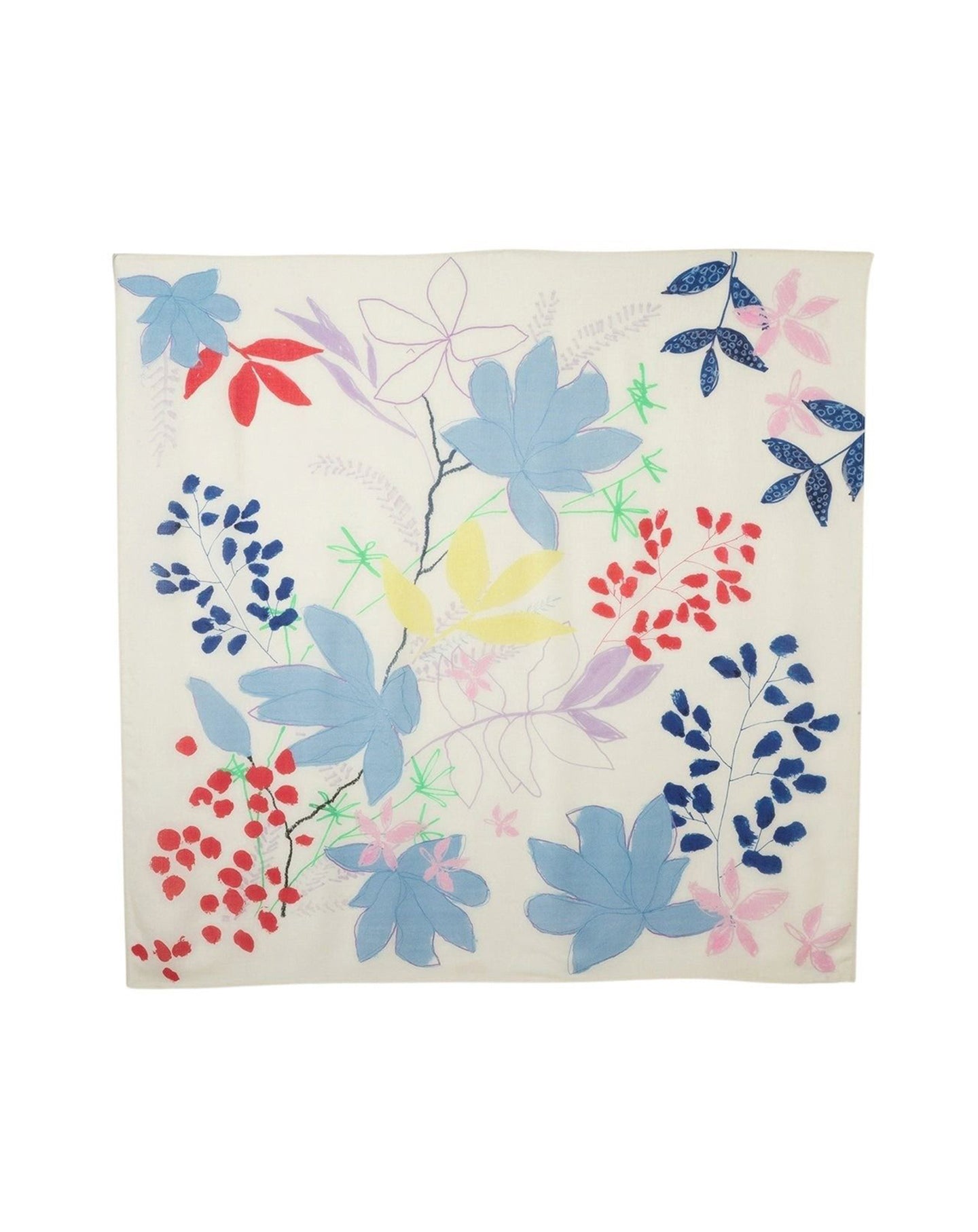 RECO125Carré Imprimé Bouquet Naïf - Multicoloris