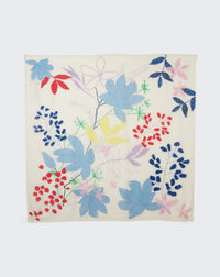RECO125Carré Imprimé Bouquet Naïf - Multicoloris
