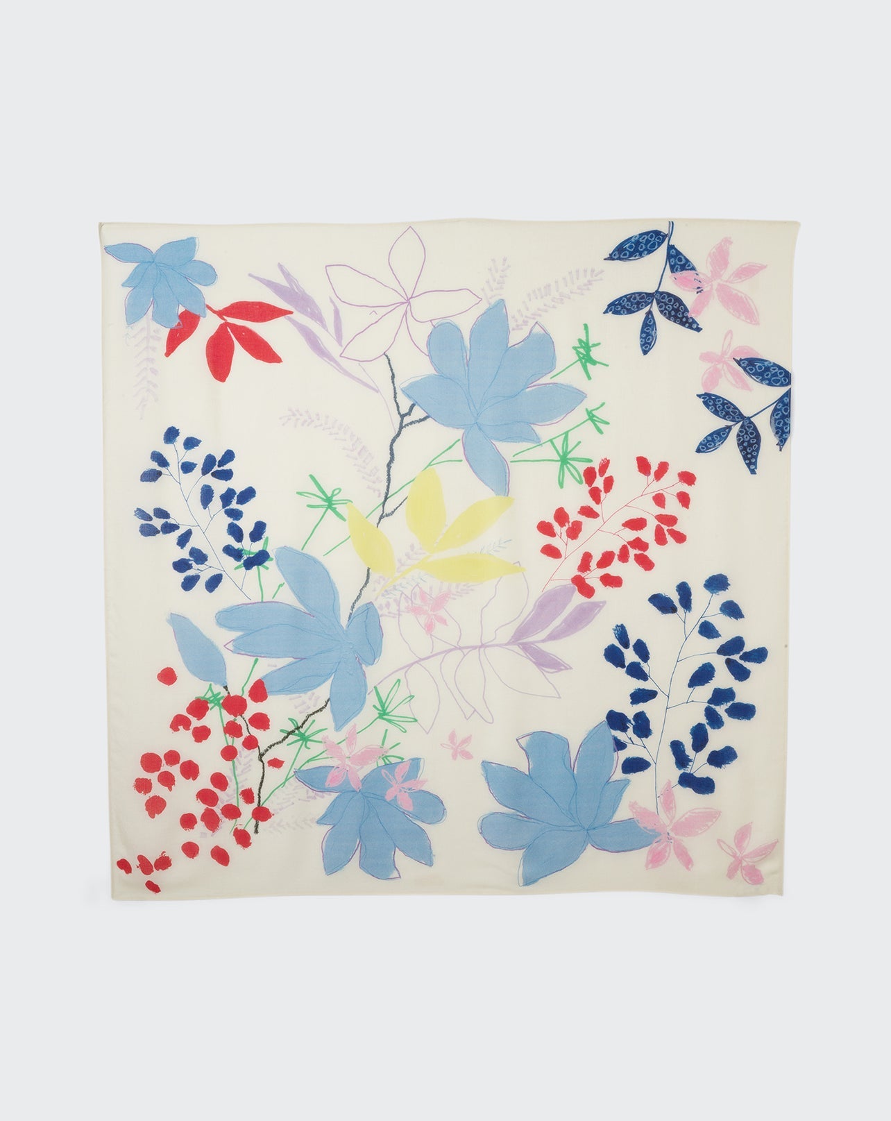 RECO125Carré Imprimé Bouquet Naïf - Multicoloris