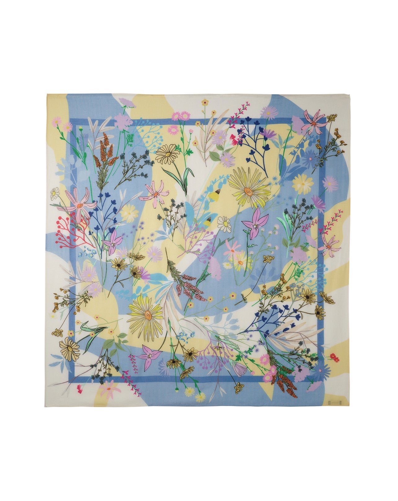 RECO125Carré Imprimé Fleurs - Multicoloris