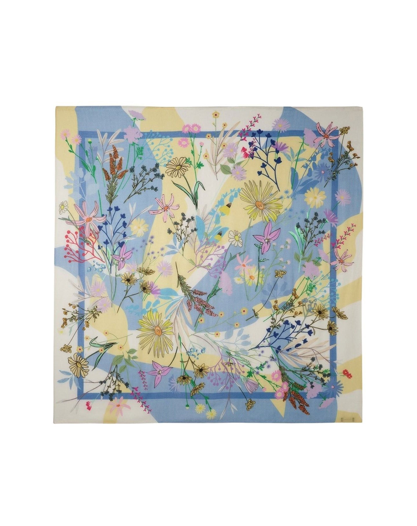 RECO125Carré Imprimé Fleurs - Multicoloris