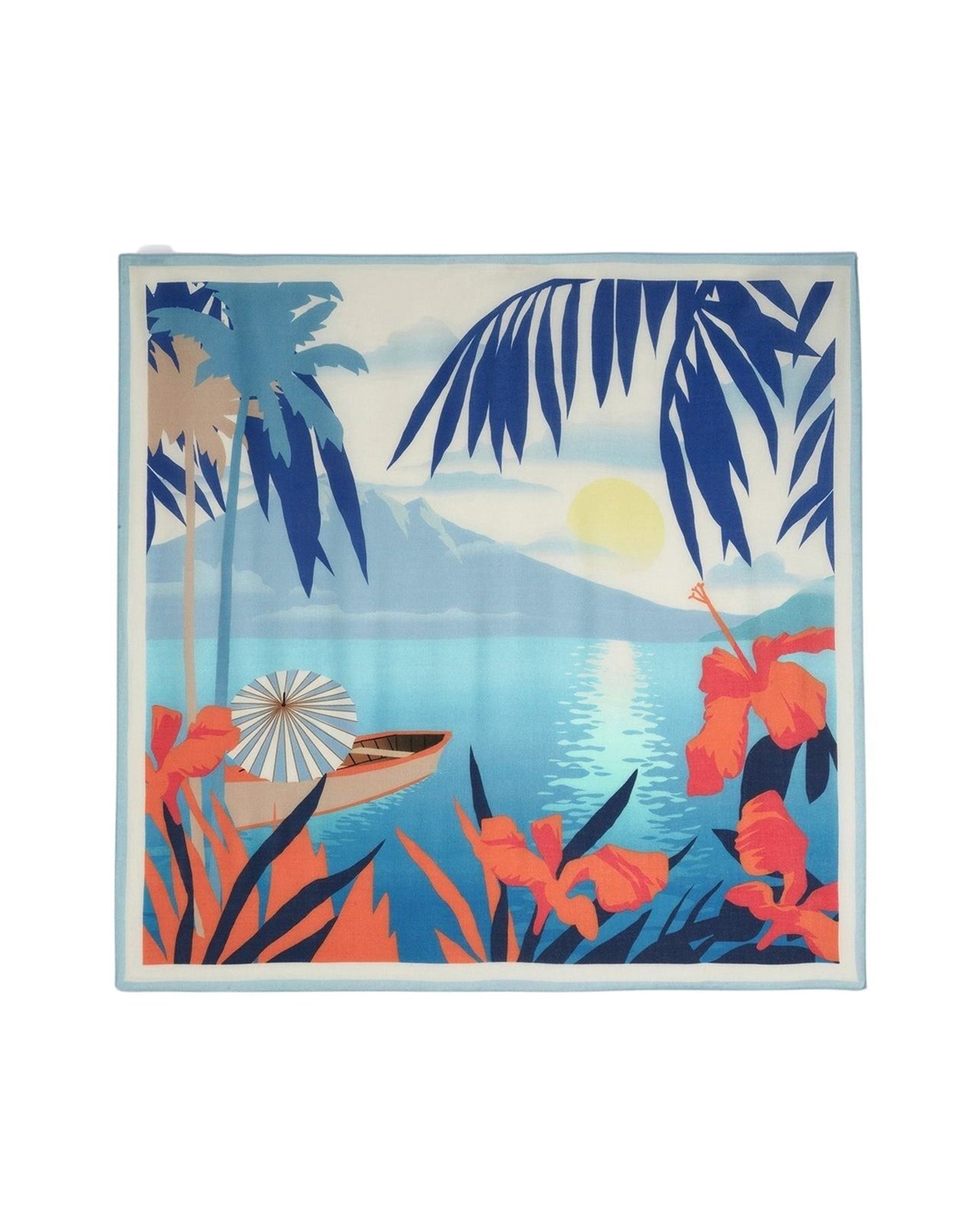 RECO125Carré Imprimé Vacances - Multicoloris