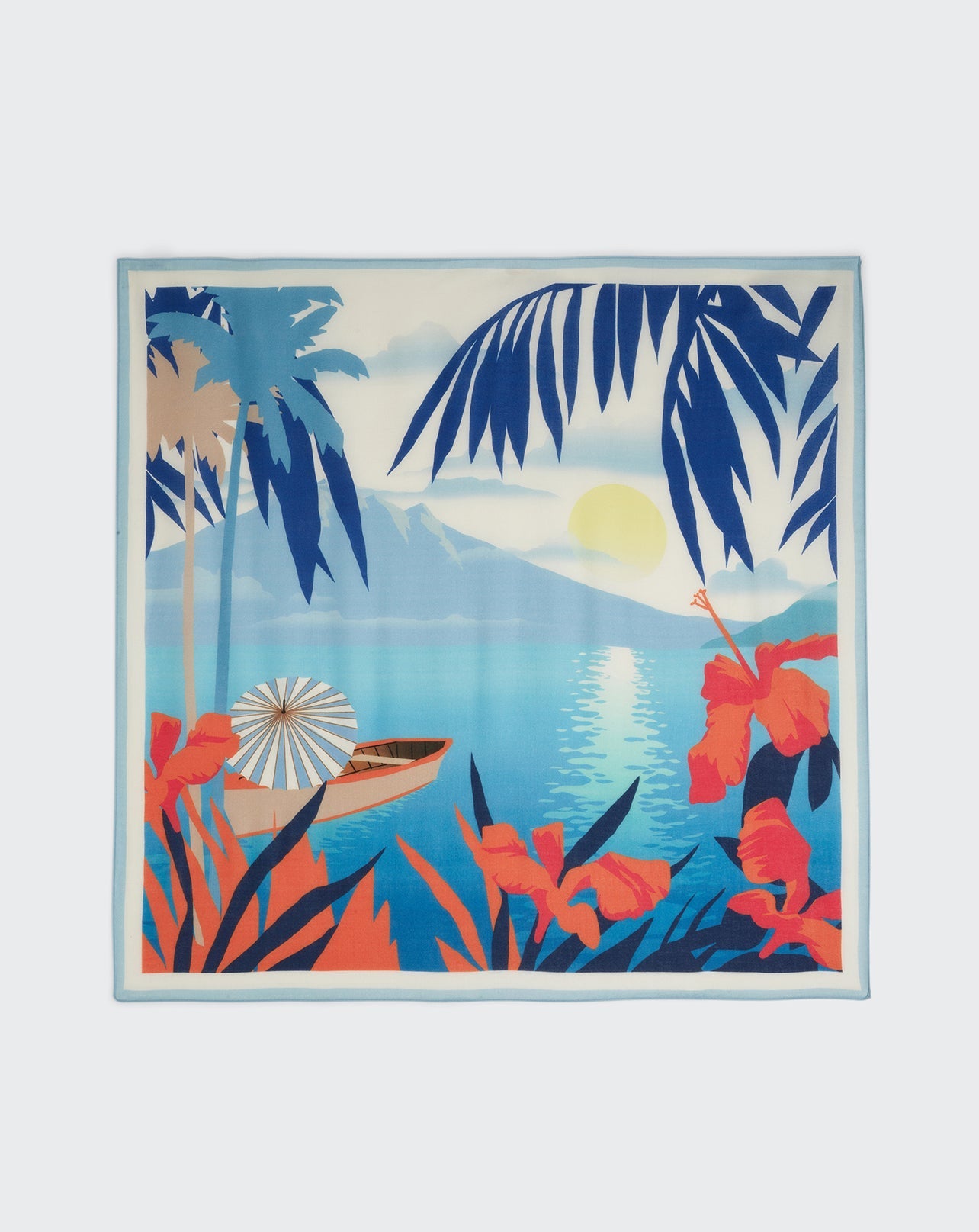 RECO125Carré Imprimé Vacances - Multicoloris
