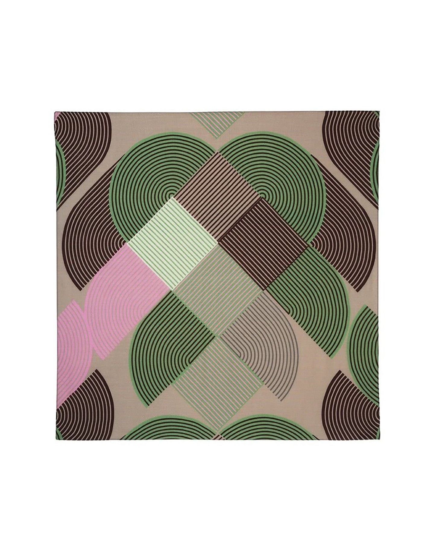 RECO120Carré Imprimé Patchwork Artichaut - Corde