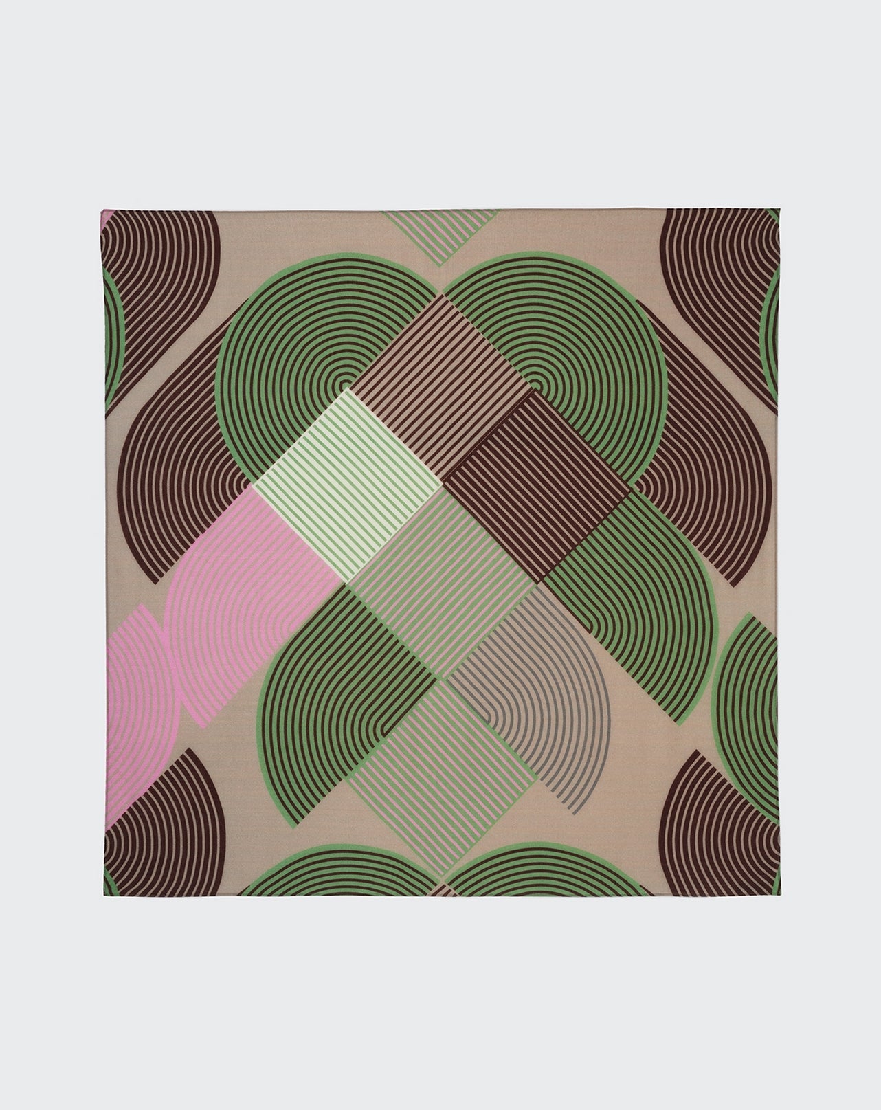RECO120Carré Imprimé Patchwork Artichaut - Corde