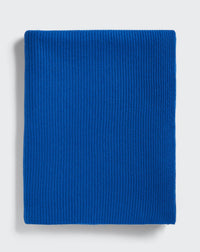 RECO120Écharpe En Maille À Côtes - Bleu Pigment