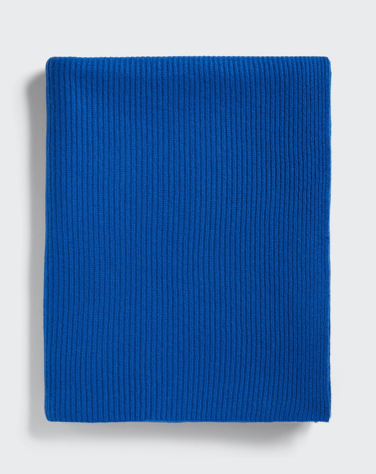 RECO120Écharpe En Maille À Côtes - Bleu Pigment