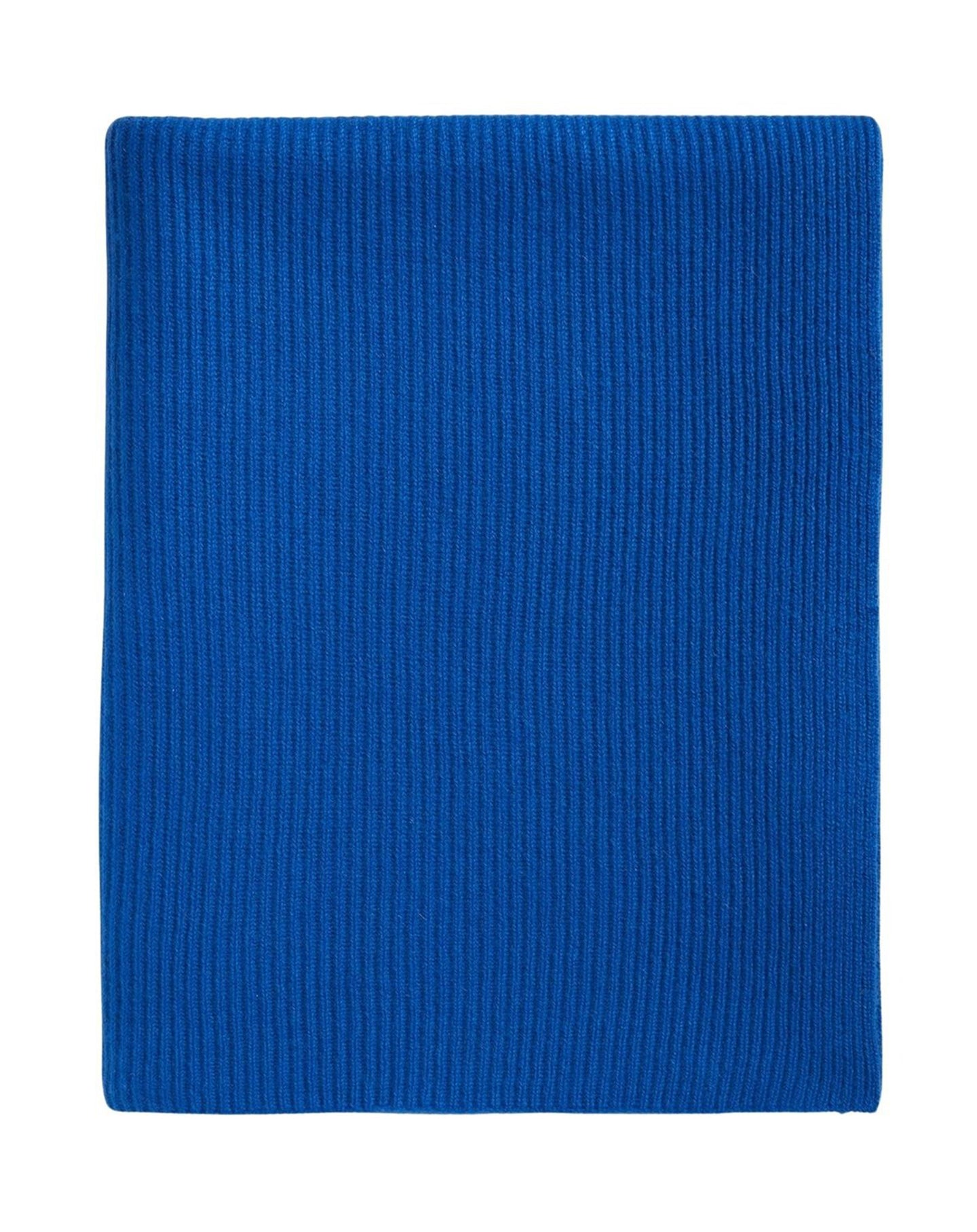 RECO120Écharpe En Maille À Côtes - Bleu Pigment