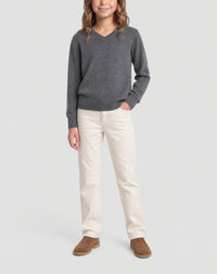 V-neck cashmere jumper - Loup