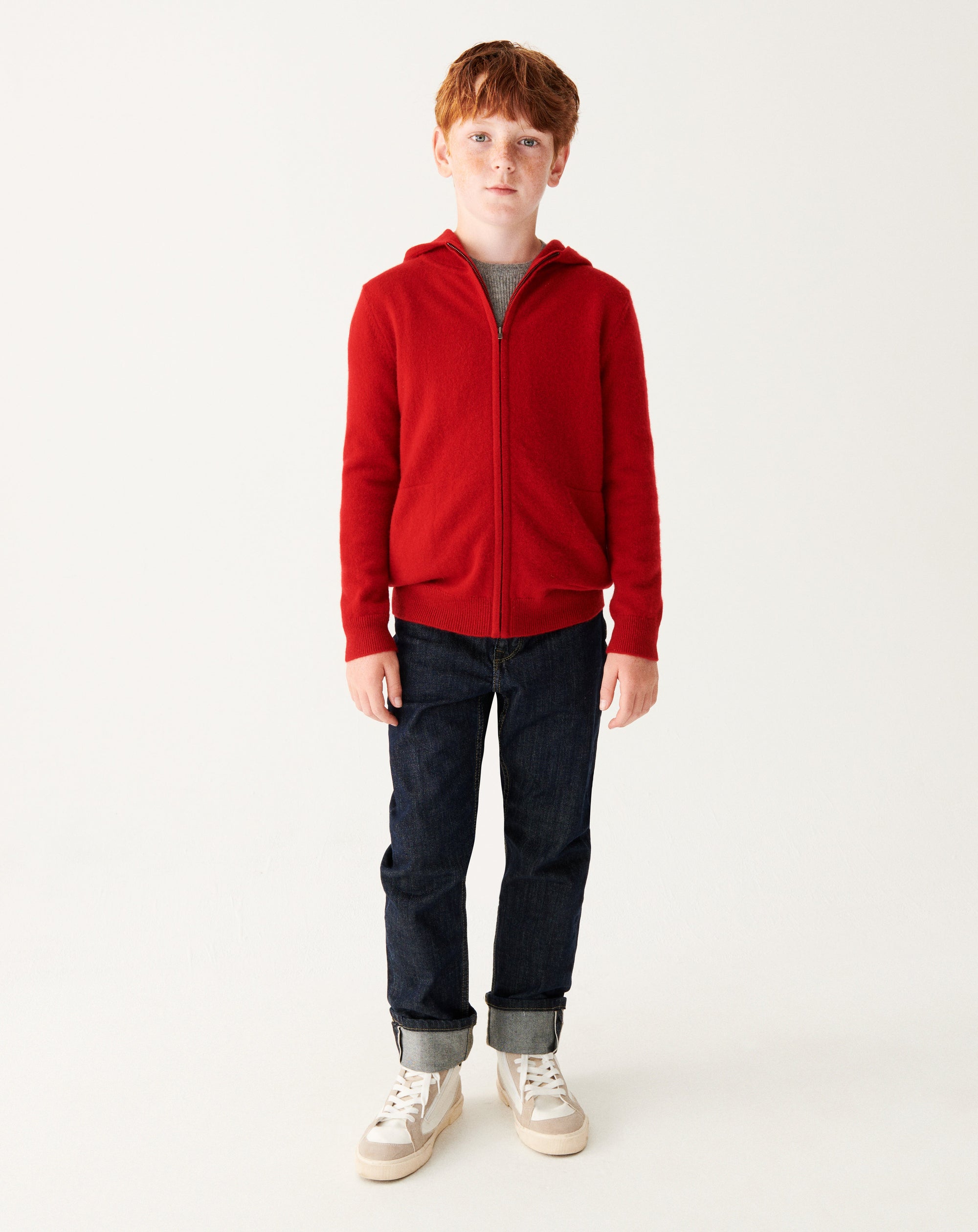 RECO90Hoodie Enfant - Rouge College