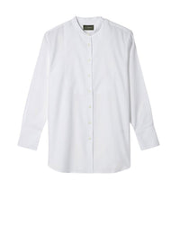 RECO70Chemise Coton Bio À Plastron - Blanc